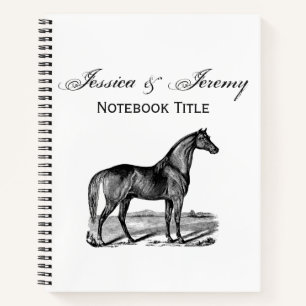 Vintage Horse Standing Notebook