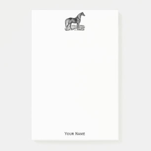 Vintage Horse Standing Post-it Notes