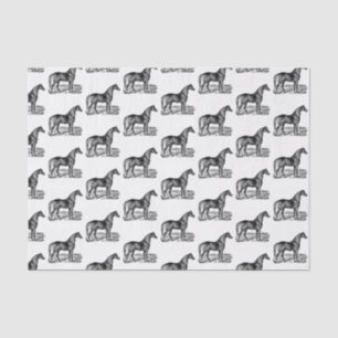 Vintage Horse Standing Tissue Paper