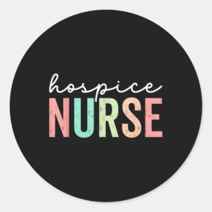Vintage Hospice Nurse Appreciation Week Nursing Ho Classic Round Sticker