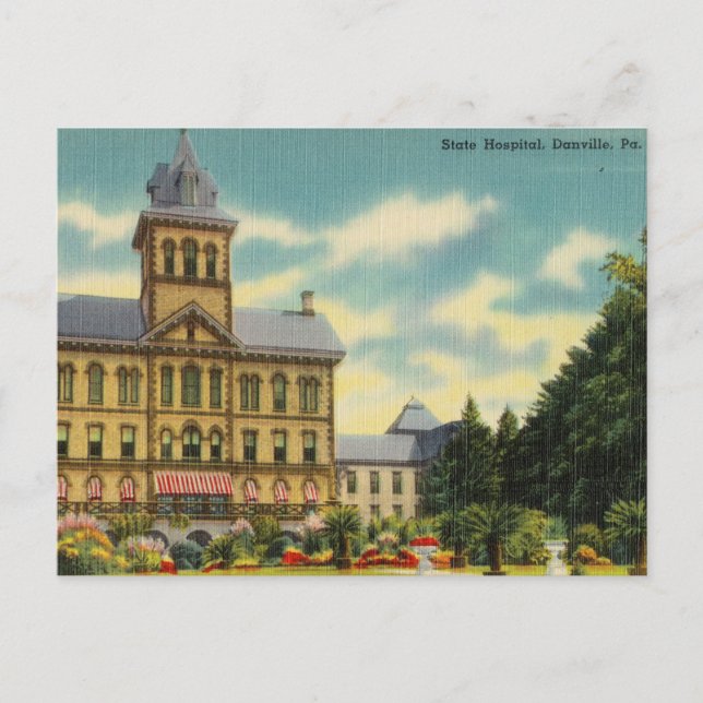 Vintage, Hospital, Danville, Pennsylvania Postcard (Front)