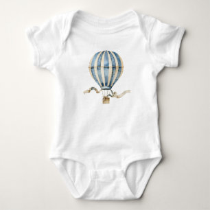 Vintage Hot Air Balloon Baby Bodysuit – Whimsical 