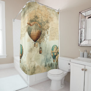 Vintage Hot Air Balloon in a Serene Landscape (8)