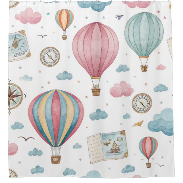 Vintage Hot Air Balloon Pattern (1) (Front)