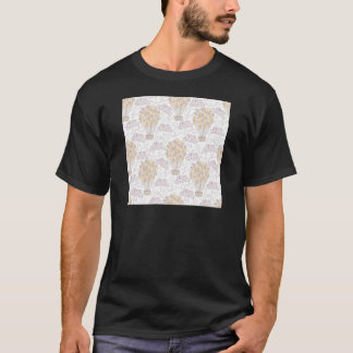 Vintage hot air balloon yellow and grey T-Shirt