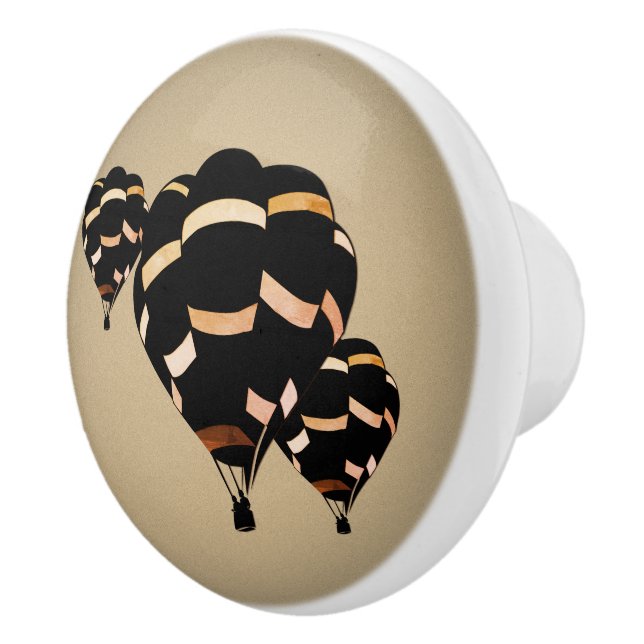 Vintage Hot Air Balloons Ceramic Knob (Right)