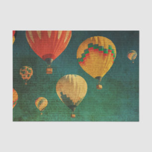 Vintage Hot Air Balloons Tissue Paper