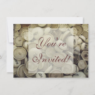 Vintage Hot and Cold Porcelain Knobs Invitation