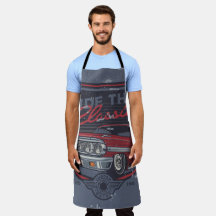 Vintage Hot Rod Cooking Apron