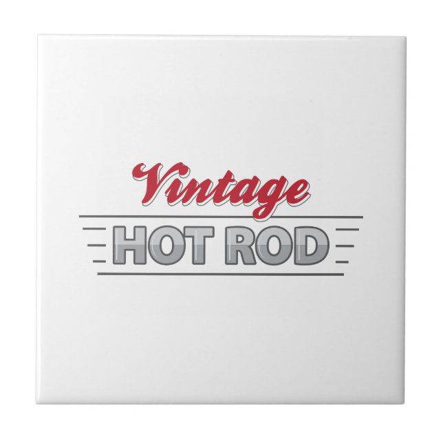 Vintage Hot Rod Tile (Front)