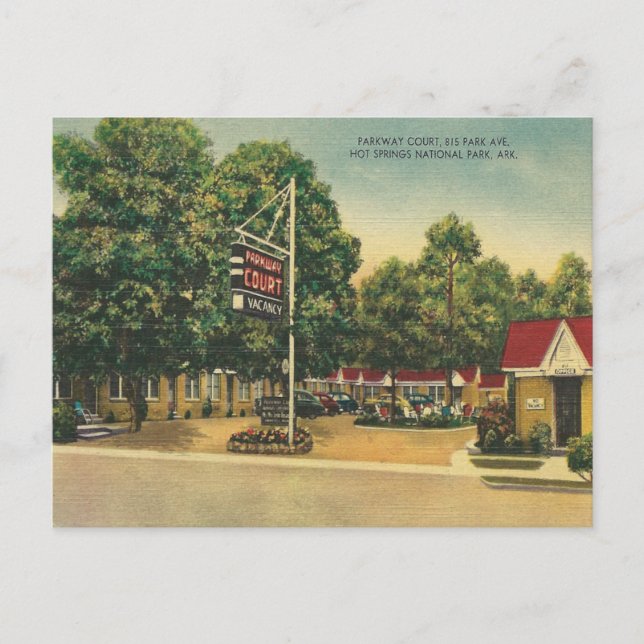 Vintage Hot Springs Arkansas Postcard (Front)