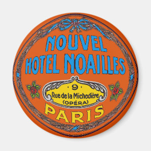 Vintage Hotel Paris France Magnet