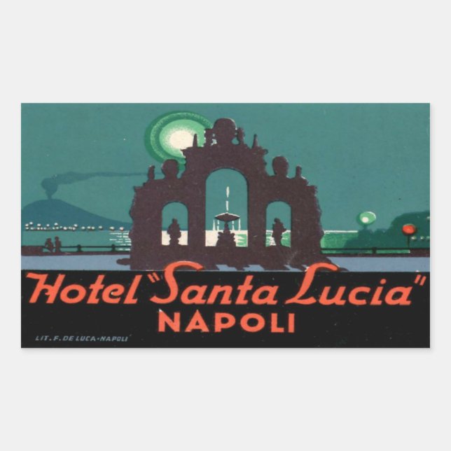Vintage Hotel & Travel Sticker (Front)