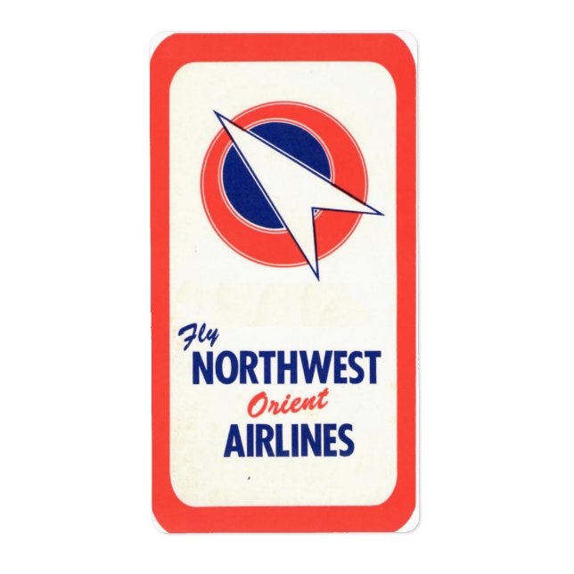 Vintage Hotel & Travel Sticker (Front)