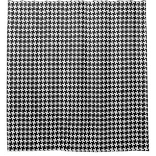 Vintage Houndstooth Pattern in Black & White
