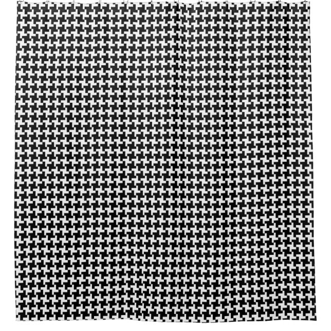 Vintage Houndstooth Pattern in Black & White (Front)