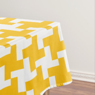 Vintage Houndstooth Pattern Tablecloth