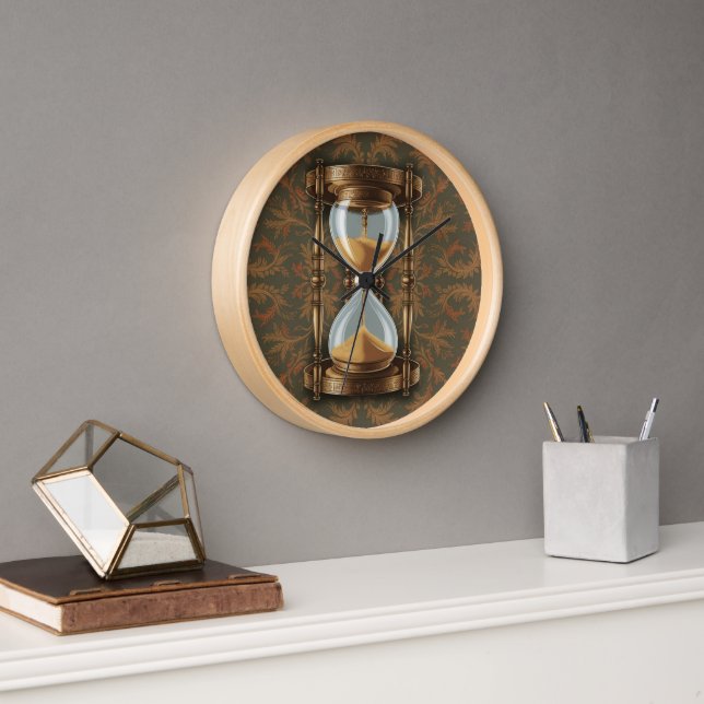 Vintage Hourglass Clock (Office)