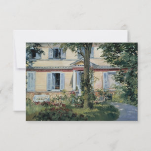 Vintage Houses by Manet, Change of Address Invitation