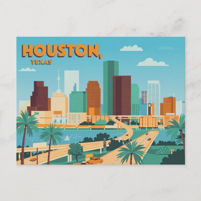Vintage Houston Postcard | Greetings from Houston (Front)