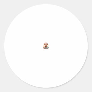 Vintage Howdy Honey Easter Highland Cow Cute Bunny Classic Round Sticker