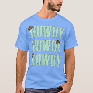 Vintage Howdy Rodeo Western Farmer Country Cowgirl T-Shirt