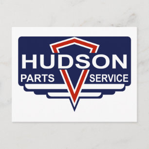 Vintage Hudson parts sign Postcard