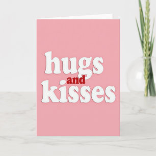 Vintage Hugs Kisses Card