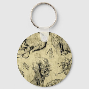 Vintage Human Anatomy Keychain