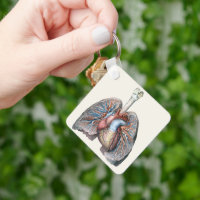 Vintage Human Anatomy Lungs Heart Organs Blood