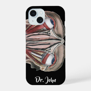 Vintage Human Anatomy Science, Eyeballs Eyes iPhone 15 Case