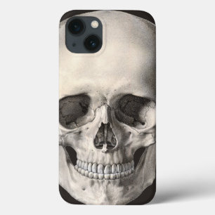 Vintage Human Anatomy Skull, Halloween Skeleton iPhone 13 Case