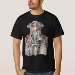 Vintage Human Anatomy Throat, Neck, Chest, Ribs T-Shirt