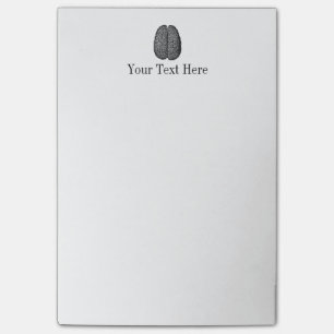 Vintage Human Brain Illustration Post-it Notes