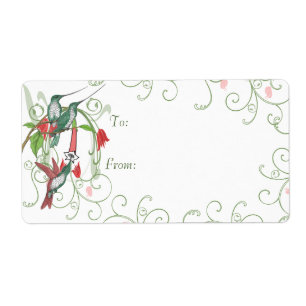 Vintage Humingbird Swirl Cadeaux de Noël