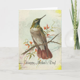 Vintage Hummingbird, Mother's Day Card