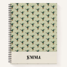 Vintage Hummingbird Personalized