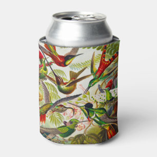 Vintage Hummingbirds by Ernst Haeckel Can Cooler