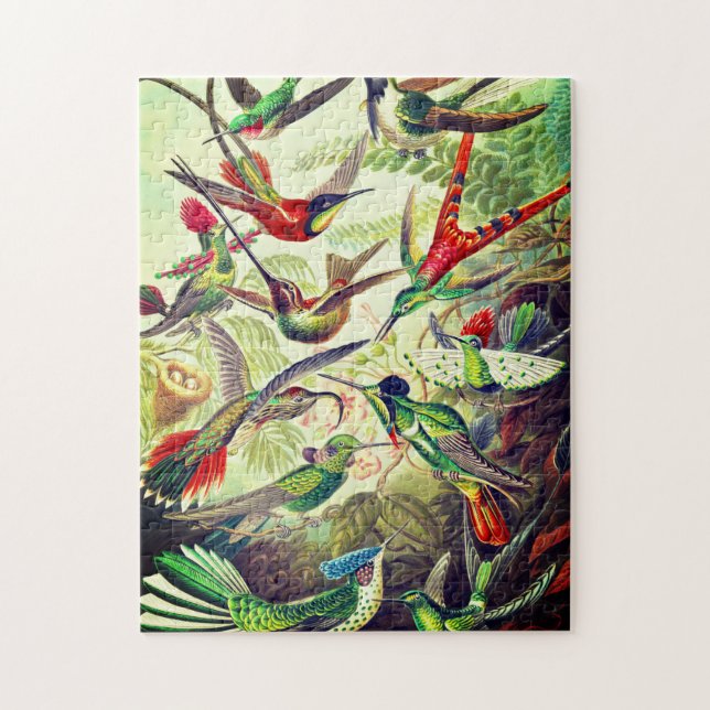Vintage Hummingbirds by Ernst Haeckel Jigsaw Puzzle (Vertical)