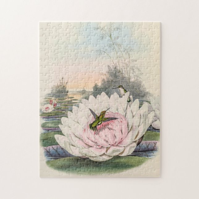Vintage Hummingbirds by John Gould Jigsaw Puzzle (Vertical)
