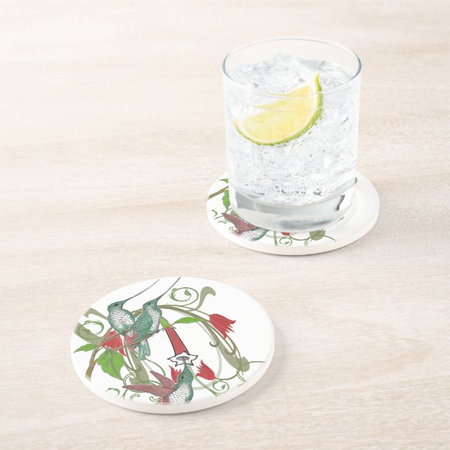 Vintage Hummingbirds Coasters (Side)
