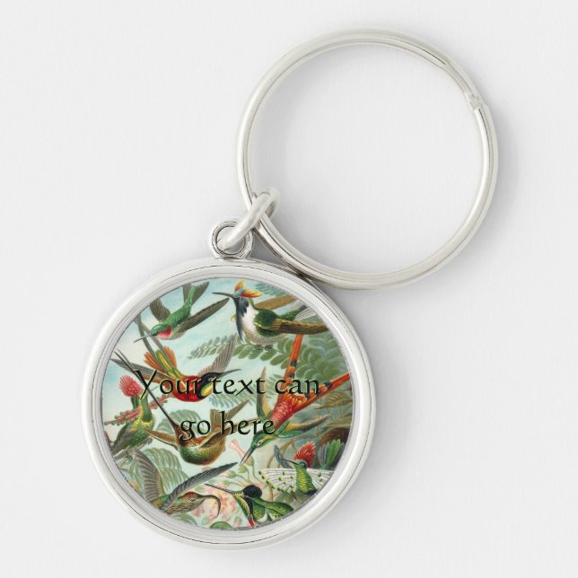 Vintage Hummingbirds Keychain (Front)