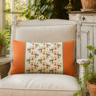 Vintage Hummingbirds Lumbar Pillow