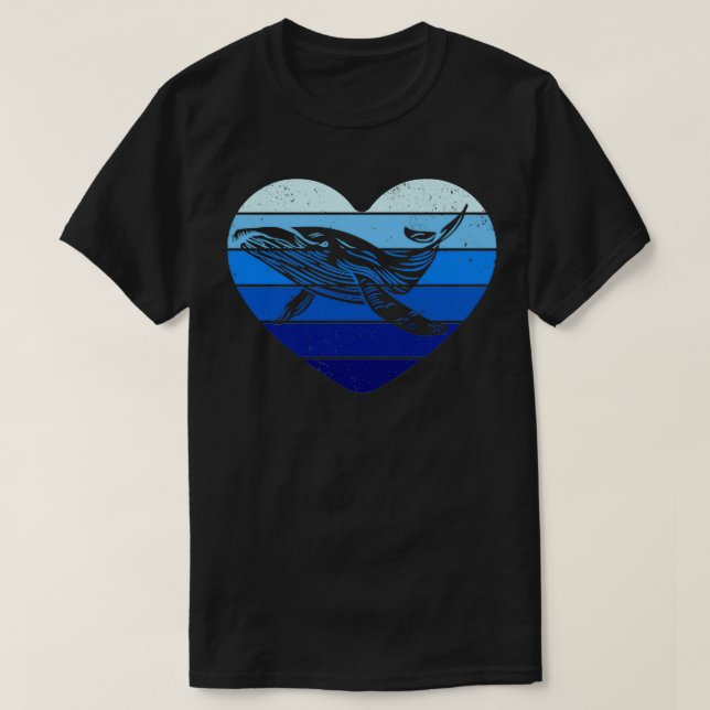 Vintage Humpback Whale T-Shirt (Design Front)
