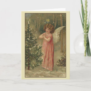 Vintage Hungarian Karácsonyi Christmas Card