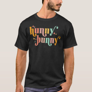 Vintage Hunny Bunny Colourful Easter 2022 Clothing T-Shirt