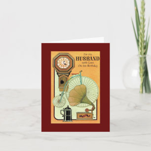 Vintage Husband Birthday Card