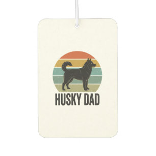 Vintage Husky Dad Retro Dog Vector Design_1 Air Freshener