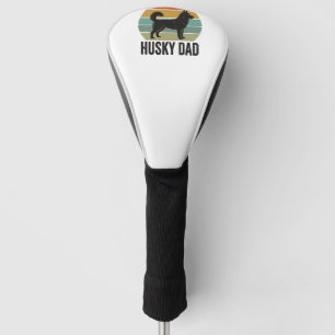 Vintage Husky Dad Retro Dog Vector Design_1 Golf Head Cover