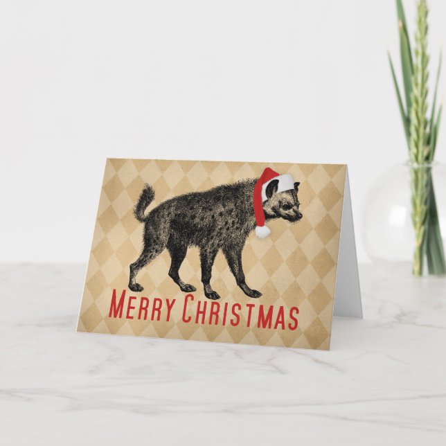 Vintage Hyena Christmas Cards (Front)